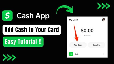 How To Add Cash To Cash App Card Youtube