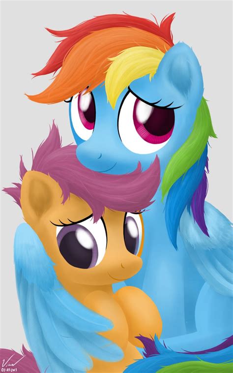 Photograph Rainbow Dash And Scootaloo By Symbianl On Deviantart My