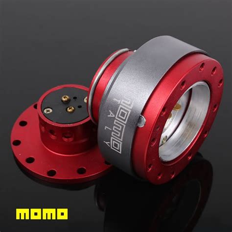 New Red Momo Steering Wheel Hub Quick Release Kit Snap Off Boss Kit Mm