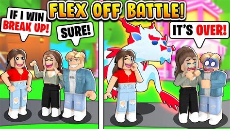 Flex Off Battle Vs Online Daters In Adopt Me Roblox Adopt Me Youtube