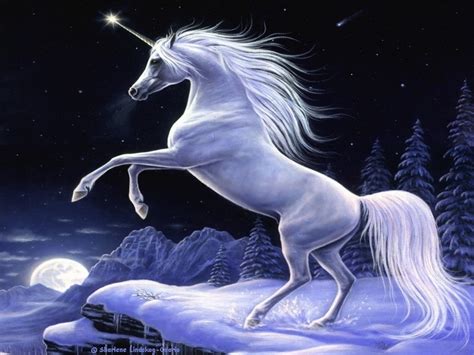 Abstract Fantasy Moonlight Magic Unicorn Sharlene Lindskog Abstract