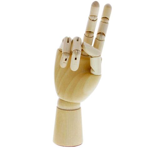 7inch Male Wooden Articulated Right Hand Manikin Model T Art