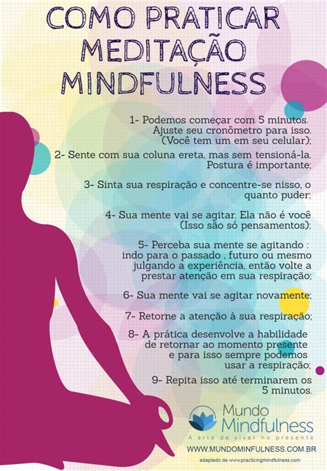 Mundo Mindfulness Infogr Fico Como Praticar Medita O Mindfulness