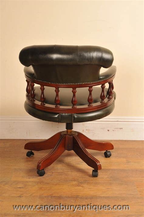 The cliffhaven tub chair is a classic design, available as a stationary frame or with a swivel base (sw). Leather Captains Tub Chair Swivel Office
