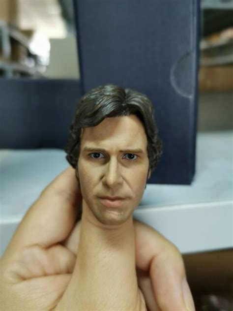 1 6 Scale Han Solo Harrison Ford Male Head Sculpt Fit 12 Action