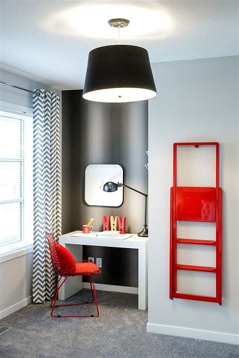 20 Colorful Ways To Enliven Your Gray Home Office Home Office Design