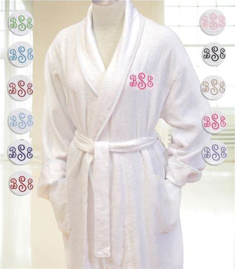 White Terry Cloth Spa Monogrammed Robe