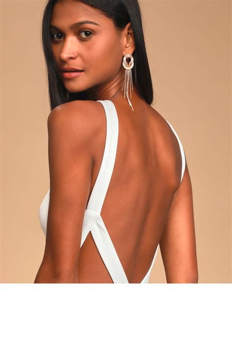 All You Need Is Love White Halter Backless Maxi Dress Fantasy Vintage