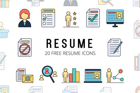 Free vector icons in svg, psd, png, eps and icon font. Resume Vector Free Icon Set - GraphicSurf.com