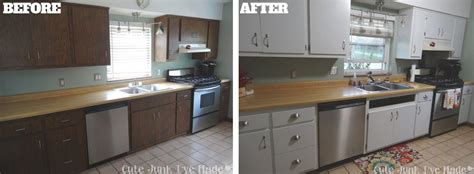 Next off, we will certainly offer you a few images of painted kitchen cabinets before and after might be your ideal house style suggestions. How to Paint Laminate Cabinets - Before & After- use old ...