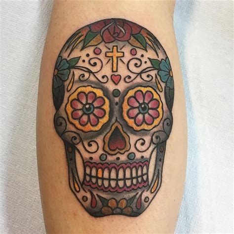 The main sugar skull tattoo meaning represents a celebration of a life. 125+ Best Sugar Skull Tattoo - Designs & Meaning (2019)