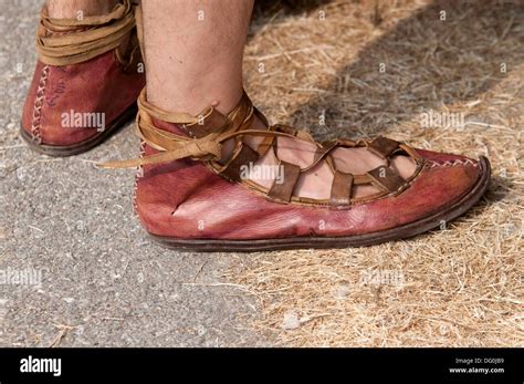 Italia Zapatos O Sandalias Que Fue Usado Por Legionario Romano