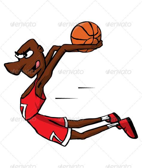 Basketball Player Cartoon Art Pinterest Vector File