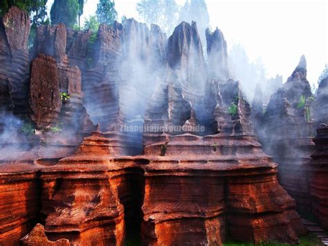 Guzhang Red Stone Forest National Geopark Hunan China