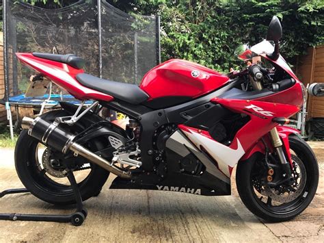 Yamaha R6 2005 5sl In Red 1 Year Mot Hpi Clear Fsh Free Delivery