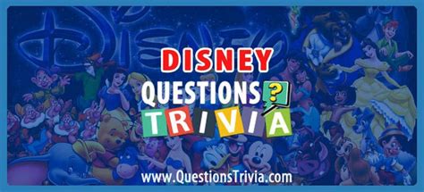 Disney Trivia Questions Disney Trivia Questions Disney Facts Trivia