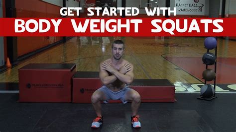 Body Weight Squats For Beginners How To Do A Squat Correctly Youtube