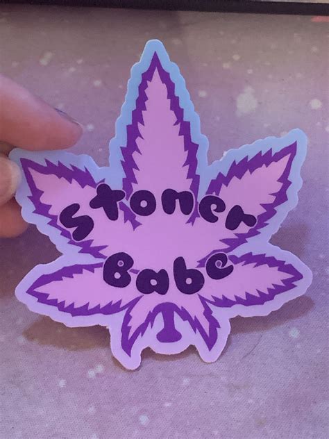 Stoner Babe Sticker Etsy