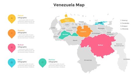 Premium Vector Administrative Divisions Of Venezuela Country Map