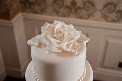 Elegant Ivory Wedding Cake Cake By Kathryn Cakesdecor