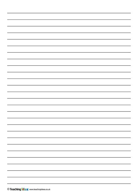 Lined Paper Word Template