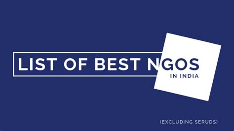 Best Ngos In India Genuine List Of Top Charitable Org Seruds Ngo