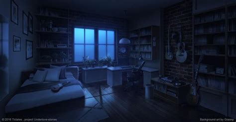 Bed Room Night Visual Novel Background By Giaonp On Deviantart