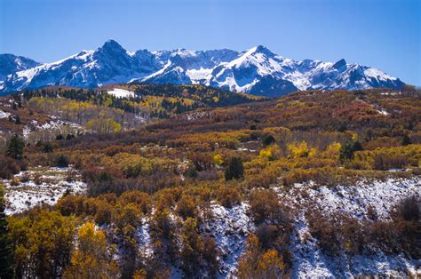 Tellurides Snow Capped Peaks In The Fall Michael Bradshaw