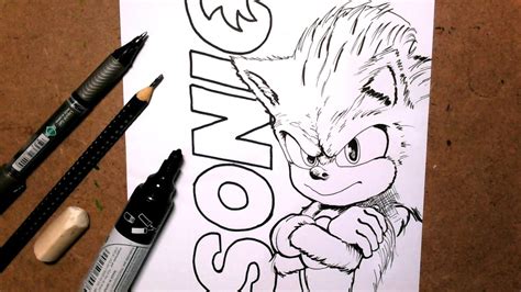 CÓmo Dibujar Sonic Con Y Sin Boceto How To Draw Sonic Youtube