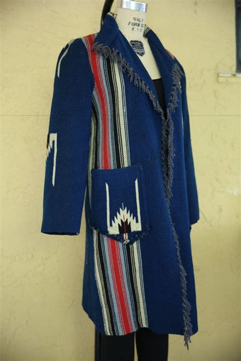 Vintage 1960s Chimayo Blue Native Amerian Indian Southwestern | ファッション ...