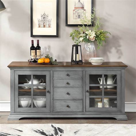 Northridge Beaufort Vintage Grey Accent Console For Tvs Up To 70