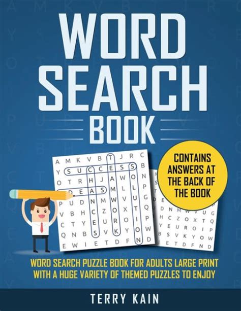 Word Search Book Word Search Puzzle Book For Adults Large Print With A