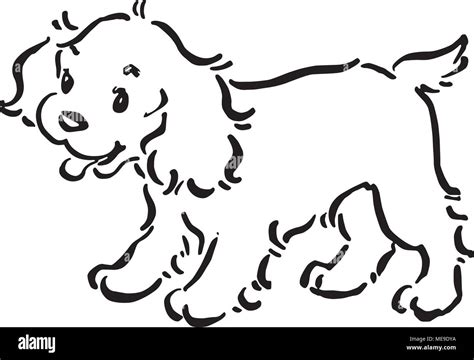 Cute Dog Clipart Black And White