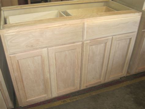Solid wood face frame provides stability and complements a variety of kitchen styles. 48" Inch Oak Base Wholesale Kitchen Cabinets in North GA Georgia