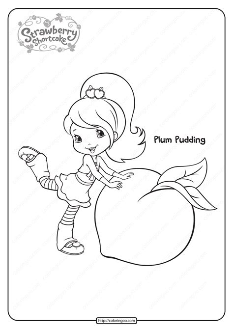 Raspberry torte 01 coloring page. Pin on Strawberry Shortcake
