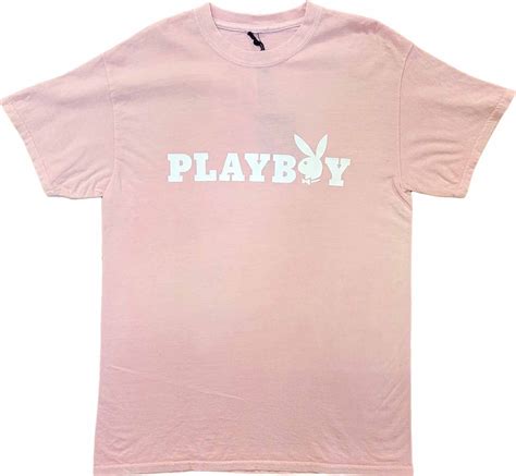 Mens Playboy Bunny Logo Vintage Magazine Retro Pink T Shirt Tee New Ebay