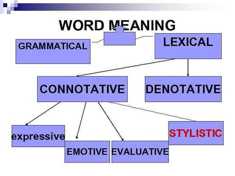 Stylistic Lexicology Of The English Language Lecture On