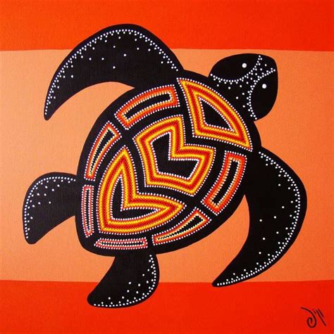 Aboriginal Art Dot Art Painting Aboriginal Art Turtle Art