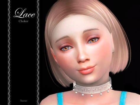 Lace Child Choker By Suzue At Tsr Sims 4 Updates