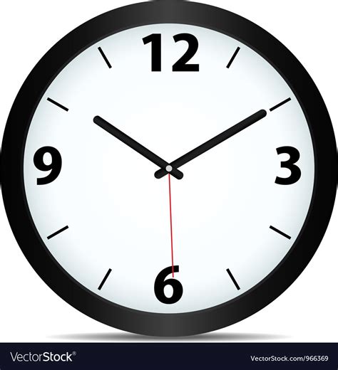 Clock Royalty Free Vector Image Vectorstock