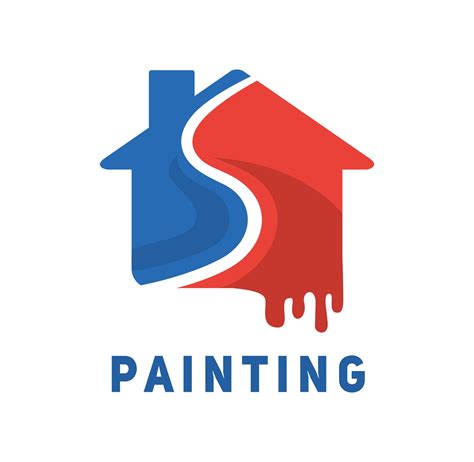 Painting Company Logo Design Illustration Vector Eps Format Suitable
