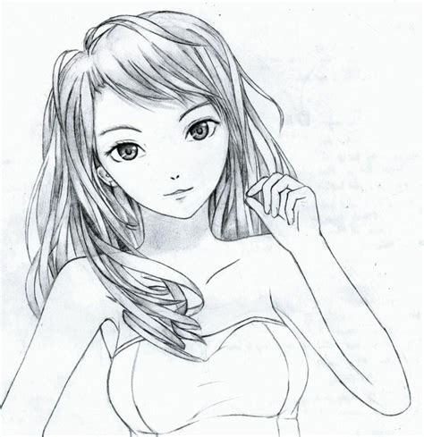 Beautiful Anime Girls Drawings 46 Photos Drawings For Sketching And