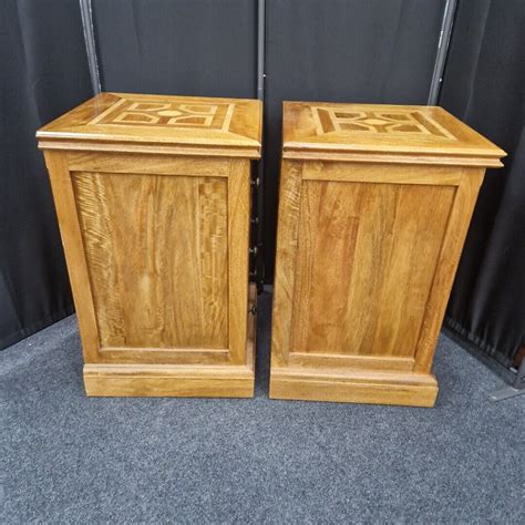 Beautiful Solid Wood Marks And Spencer Malabar Set Of 2 Chest Of Drawers