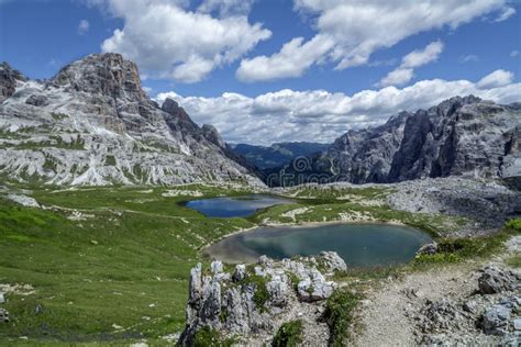 Laghi Dei Piani Dolomites Italy Stock Image Image Of Misurina