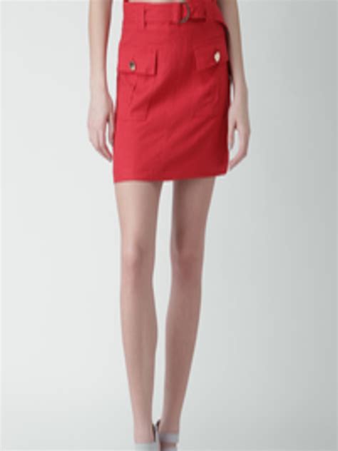 Buy FOREVER 21 Red Mini Skirt Skirts For Women 1283220 Myntra