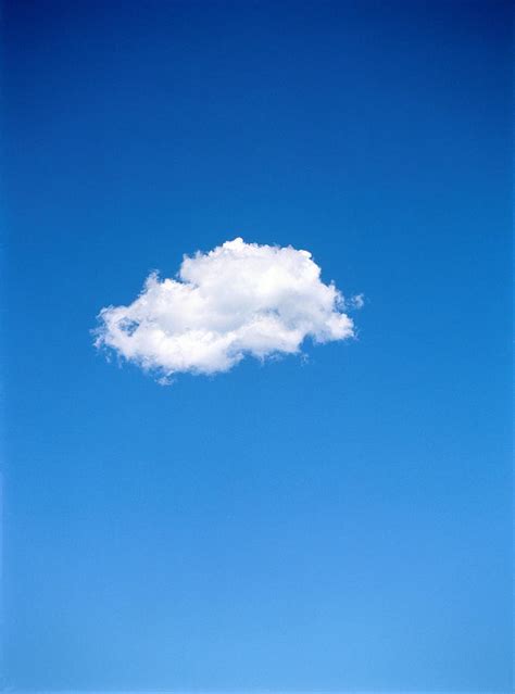 Single Altocumulus Cloud In Blue Sky By Stuart Westmorland