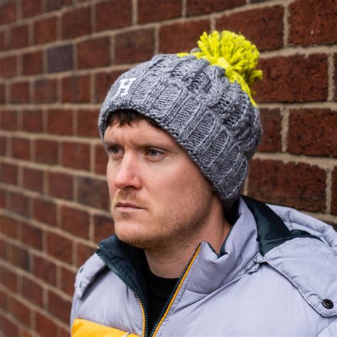 Mens Personalised Initial Knitted Bobble Hat By Rock On Ruby ...