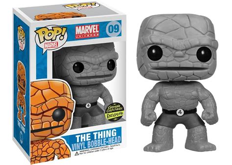 Funko Pop Marvel Universe The Thing Grey Gemini Collectibles Exclusive Bobble Head Figure 09