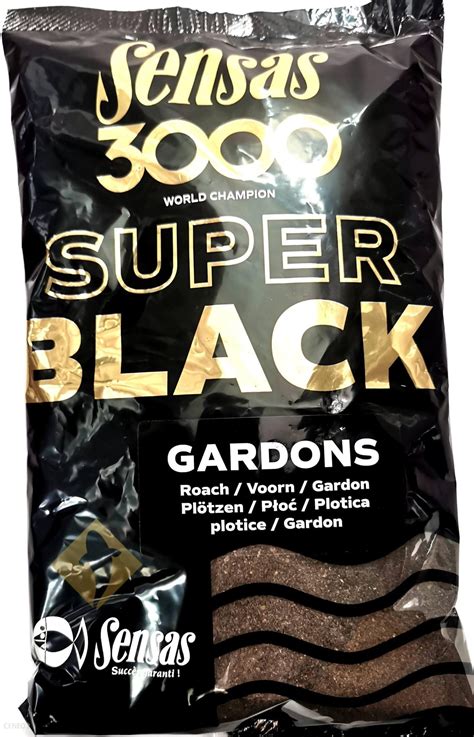 Sensas Zanęta 3000 Super Black Gardons 1Kg Płoć ICCM11562 Ceny i