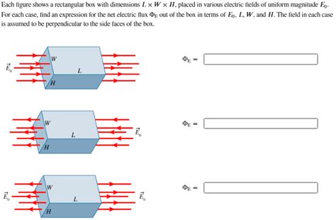 Solved Each Figure Shows A Rectangular Box With Dimensions Chegg Com